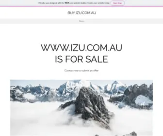 Izu.com.au(We’re) Screenshot