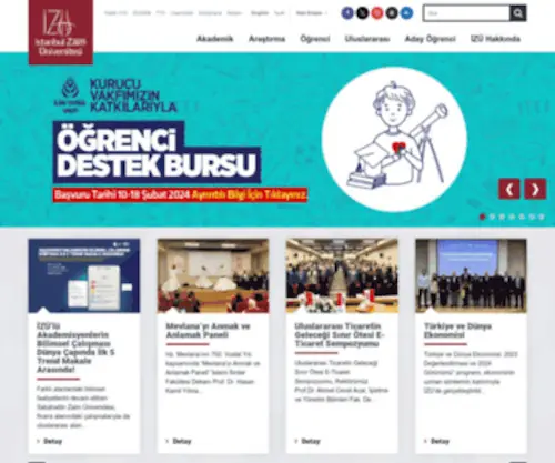 Izu.edu.tr(İstanbul) Screenshot