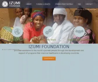 Izumi.org(IZUMI Foundation) Screenshot