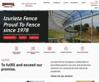 Izurietafenceco.com(Izurieta Fence Company Los Angeles) Screenshot