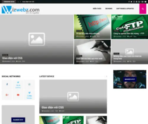 Izwebz.com(Thiết kế web theo chuẩn) Screenshot
