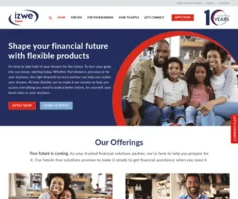 Izwezambia.com(Financial Services & Loans) Screenshot