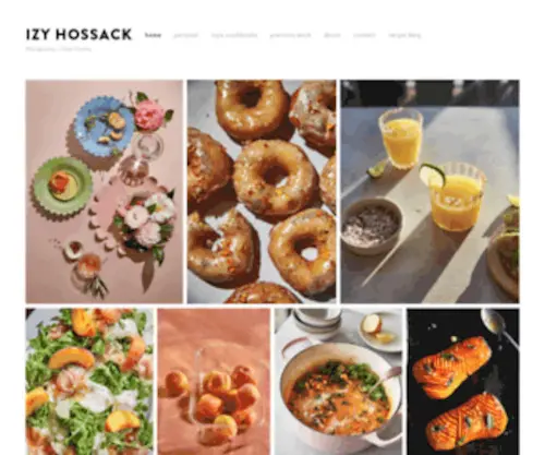 Izyhossack.com(Izy Hossack) Screenshot