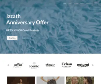 Izzathfashion.com(Online Clothing Store) Screenshot