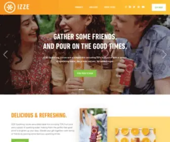 Izze.com(IZZE Sparkling Juice Drink) Screenshot