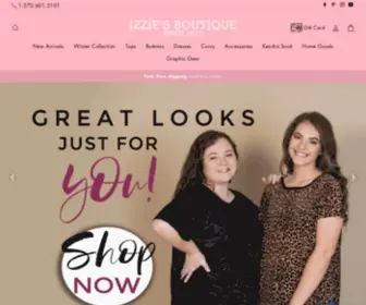 Izziesboutique.com(Izzies Boutique) Screenshot