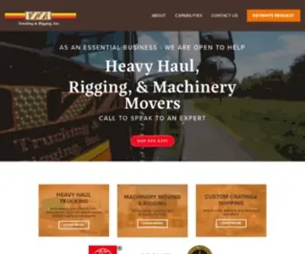 Izzirigging.com(Izzi Trucking and Rigging Inc) Screenshot