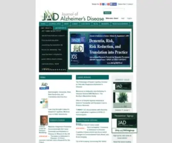 J-ALZ.com(Journal of Alzheimer's Disease) Screenshot