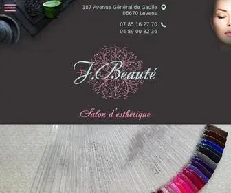 J-Beaute.fr(Institut de beauté Levens) Screenshot