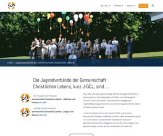 J-GCL.org(Website der Jugendverbände der Gemeinschaft Christlichen Lebens (J) Screenshot