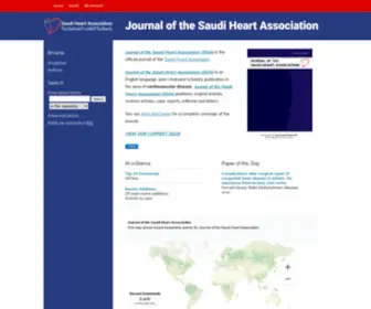 J-Saudi-Heart.com(Journal of the Saudi Heart Association) Screenshot