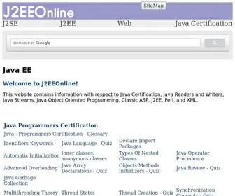 J2EEonline.com((ASP, Perl, XML)) Screenshot