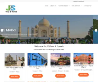 J2Stourtravels.com(Taj Mahal Tour Packages) Screenshot