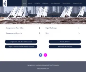 J70Argentina.com(Clase J70 Argentina) Screenshot