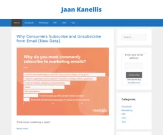 Jaankanellis.com(SEO and Social Media Marketing Hub) Screenshot