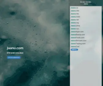 Jaanu.com(Site Name Reserved) Screenshot