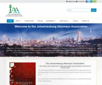 Jaa.org.za(Johannesburg Attorneys Association) Screenshot