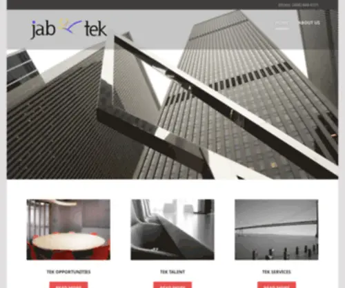 Jab-Tek.com(Providing the nations top teknology experts) Screenshot