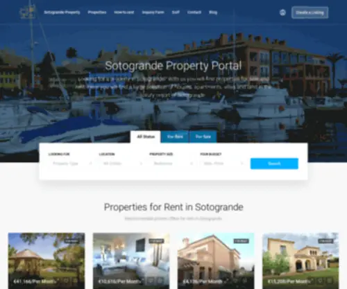 Jabalpurproperty.net(Properties for RENT and SALE in Sotogrande) Screenshot