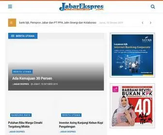 Jabarekspres.com(Jabar Ekspres Network) Screenshot