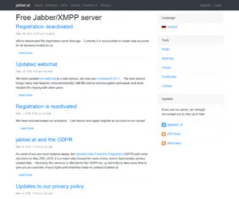 Jabber.at(Free Jabber/XMPP server) Screenshot