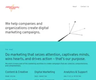 Jabberwockystudios.com(Content Marketing Agency) Screenshot