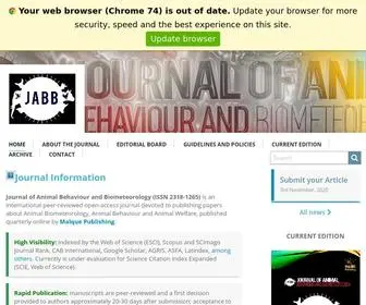 Jabbnet.com(Journal of Animal Behaviour and Biometeorology) Screenshot