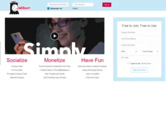 Jabburr.com(A fun social media super app) Screenshot
