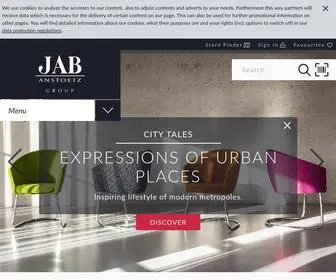 Jab.de(Decoration and upholstery fabrics from the brand manufacturer) Screenshot