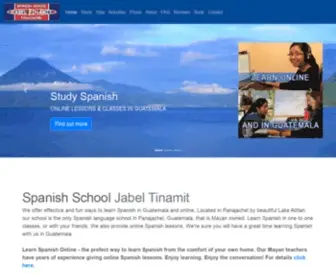 Jabeltinamit.com(Spanish School Jabel Tinamit) Screenshot