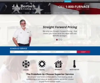 Jabertsch.com(J. A Bertsch Heating & Cooling) Screenshot