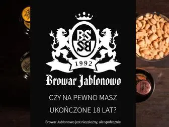 Jablonowo.pl(BROWAR JABŁONOWO) Screenshot