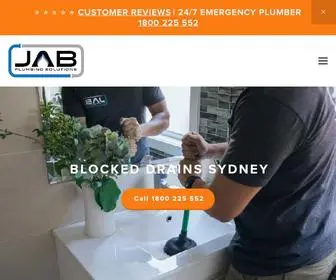 Jabplumbingsolutions.com.au(Plumber Sydney) Screenshot