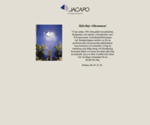 Jacapo.se(Jacapo Fastighetsbyr) Screenshot