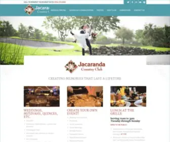 Jacarandacc.com(Weddings, Mitzvahs, Quinces Fort Lauderdale Event Venue) Screenshot