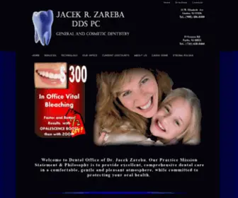 JacekZarebadds.com(Jacek R Zareba DDS PC Linden NJ) Screenshot