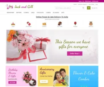 Jackandgill.com(Send Flowers To Bangalore) Screenshot
