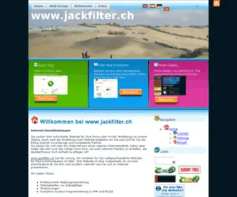 Jackfilter.ch(/ Internet Dienstleistungen) Screenshot