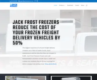 Jackfrostfreezers.com(Jack Frost Freezers and Reefers) Screenshot