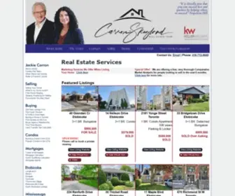 Jackiecarron.com(Etobicoke Real Estate Agent) Screenshot