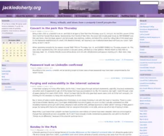 Jackiedoherty.org(News, schools, and views from a uniquely Lowell perspective) Screenshot