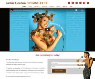 Jackiegordon.com(Jackie Gordon Singing Chef) Screenshot