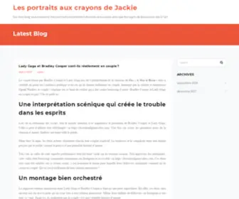 Jackiespencilportraits.com(Les portraits aux crayons de Jackie) Screenshot