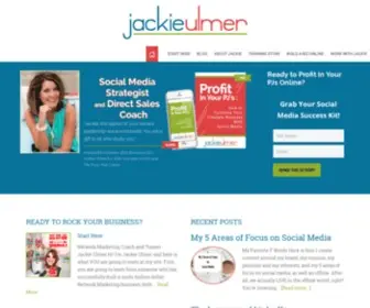Jackieulmer.com(Network Marketing Coach Jackie Ulmer Social Media) Screenshot