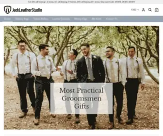 Jackleatherstudio.com(Personalized Groomsmen Gifts) Screenshot