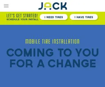 Jackmobiletire.com(The easiest way to order tires and get mobile tire service. we are coming to you for a change) Screenshot