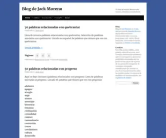 Jackmoreno.com(Blog de Jack Moreno) Screenshot