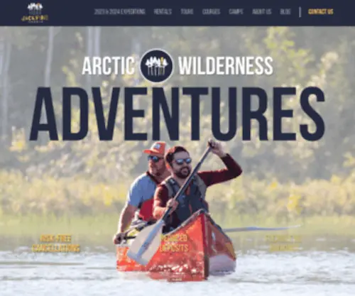 Jackpinepaddle.com(Guided Canoe & Kayak Adventures in Canada) Screenshot