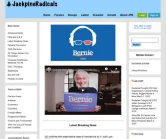 Jackpineradicals.com(… It's the dawn of Progressive Politics) Screenshot