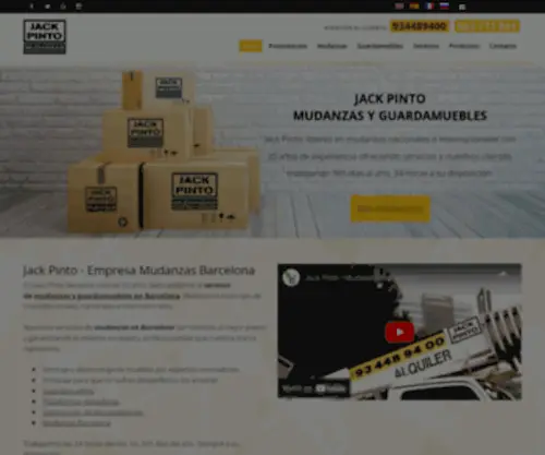 Jackpinto.com(Mudanzas en Barcelona y Guardamuebles en Barcelona) Screenshot
